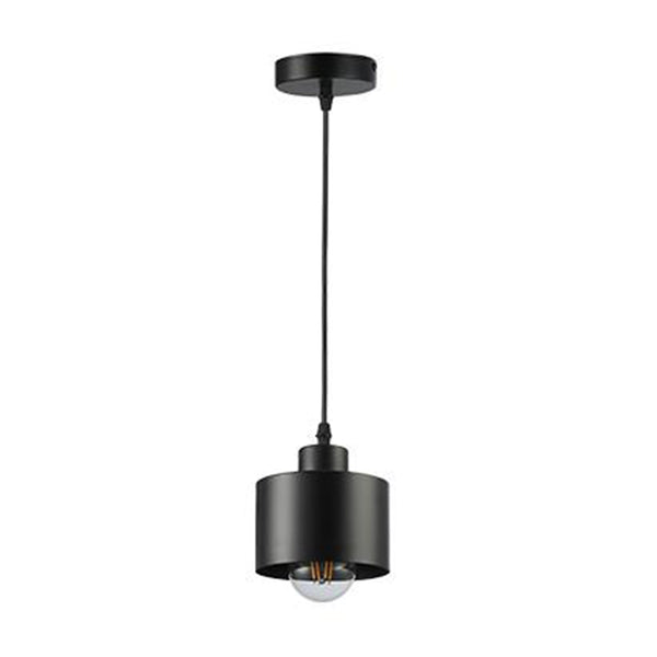 Висяща LED таванна лампа ELZA E27 35W, черна