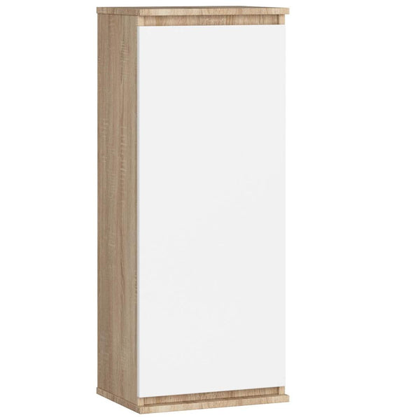 Вертикален окачен шкаф 40 x 99 x 30 см сонома, бял