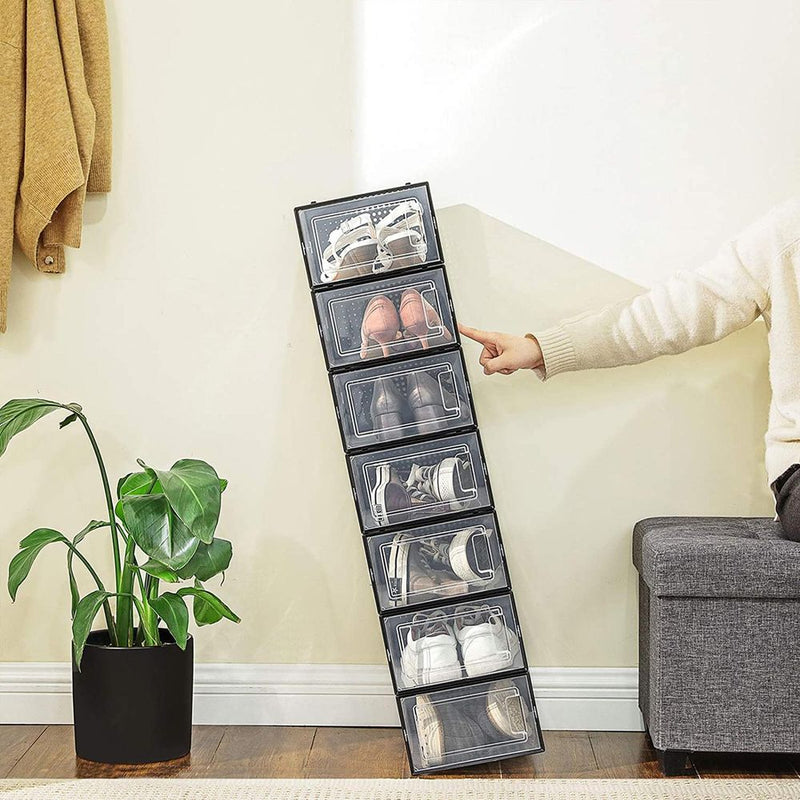 Комплект от 18 модулни кутии Songmics за съхранение на обувки