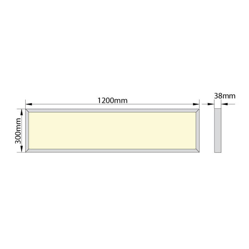 LED панел за таван 300 X 1200 X 38мм 60W