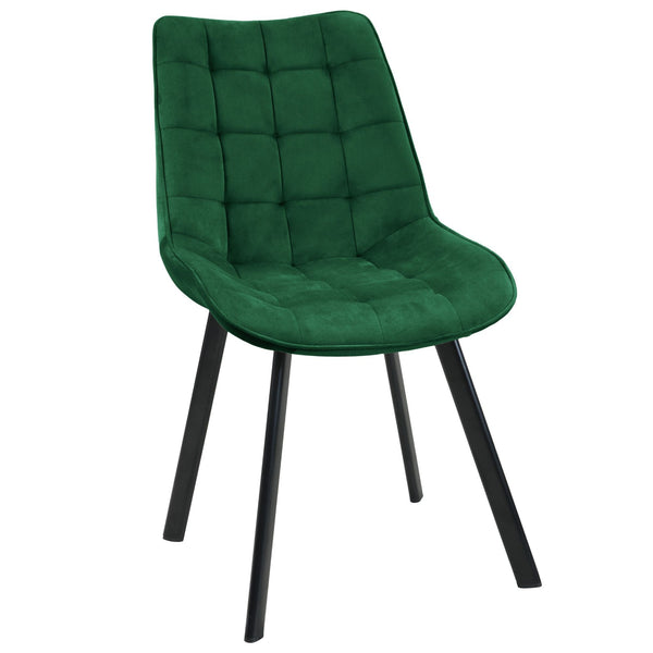 Тапициран стол 90.5 x 50 x 43 см зелен