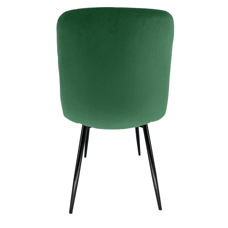 Комплект 4 тапицирани стола 44 x 39.5 x 83.5 см зелен