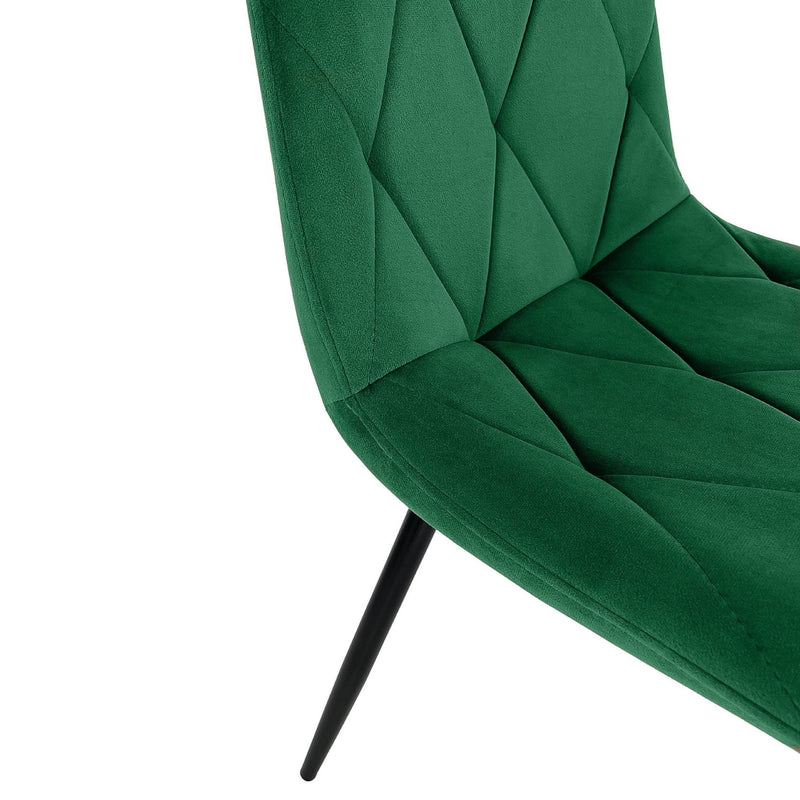 Тапициран стол 83.5 x 44 x 39.5 см зелен