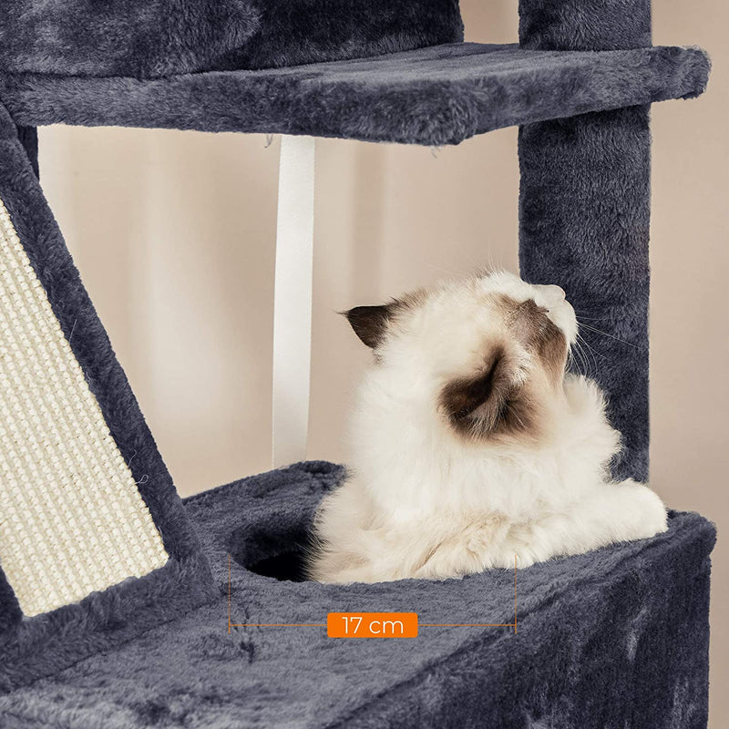 Комплект за игра за котки Feandrea 206 см, антрацитно сив