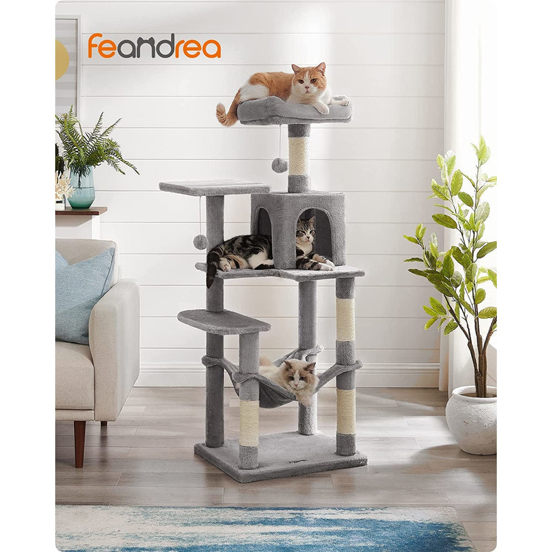 Игрален комплект за котки Feandrea светлосив 143 см