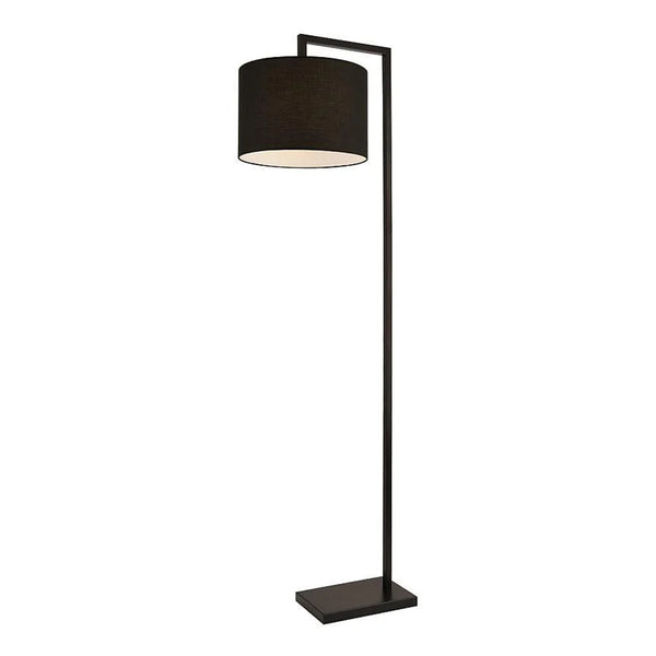Подова лампа Dusseldorf метал/текстил 161 см - черна