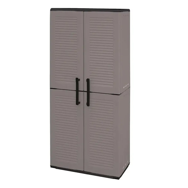 Пластмасов висок шкаф с 2 врати, стоманени панти и регулируеми рафтове Artplast 1630 x 680 x 370 E71/TP