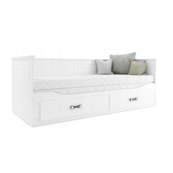 Разтегателно детско легло с чекмеджета за съхранение, бяло Interbeds Hermes 160х200 см