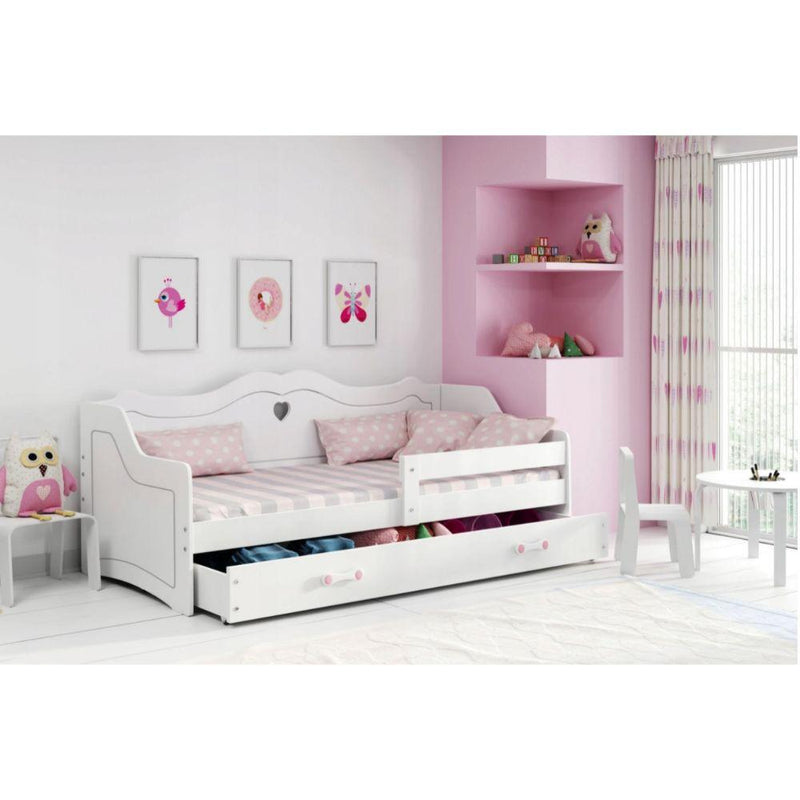 Детско легло, бяло с място за съхранение INTERBEDS JULIA LILI 160 X 80 CM