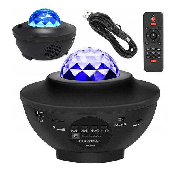 Лампа с Bluetooth дифузер LED прожектор и галактичен лазер с нощна светлина