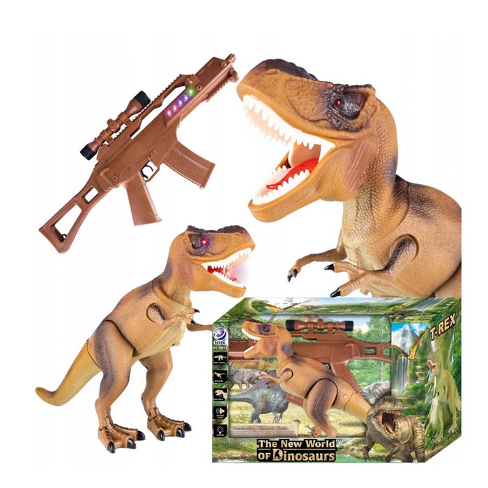Динозавър Т-Рекс с дистанционно управление и инфрачервена пушка играчка