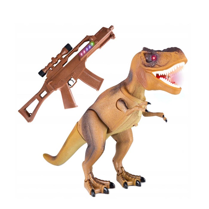 Динозавър Т-Рекс с дистанционно управление и инфрачервена пушка играчка