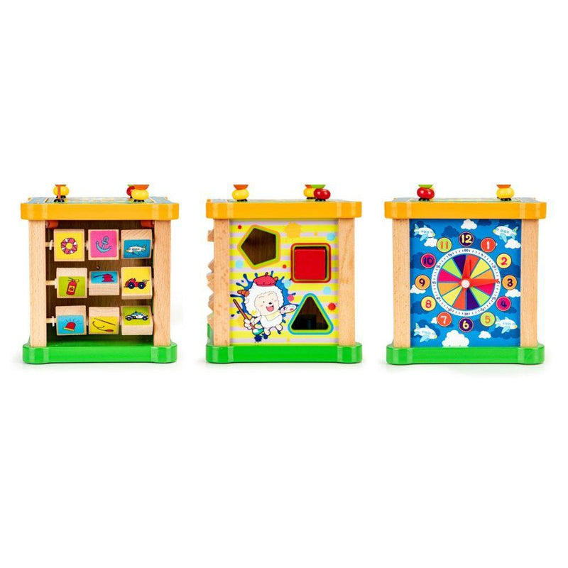 Образователен куб за деца, от дърво 2 Ecotoys