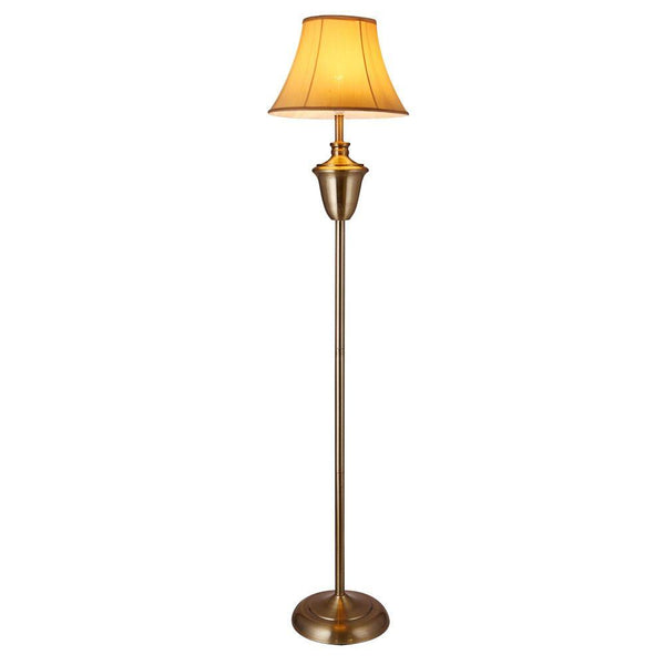 Подова лампа Madrid бежова/кафява 157 см