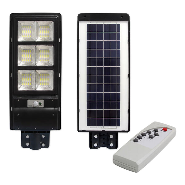 Улична LED лампа със соларен панел и дистанционно IP65 6000K 270W