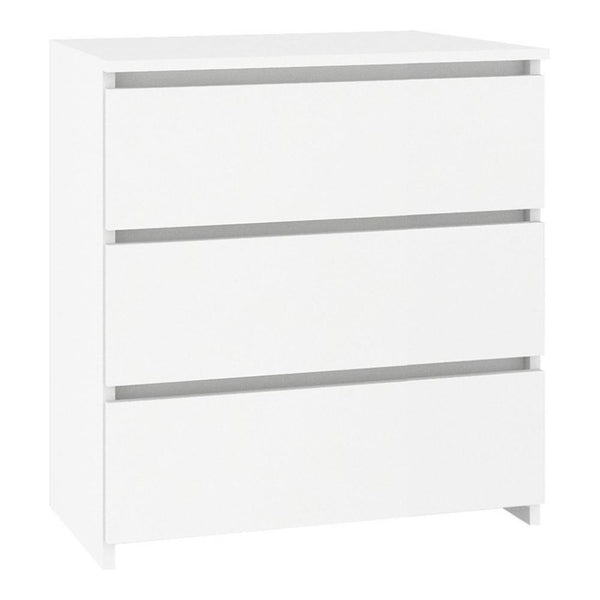 Нощно шкафче с 3 чекмеджета, бяло  NOCNA CL3 60см