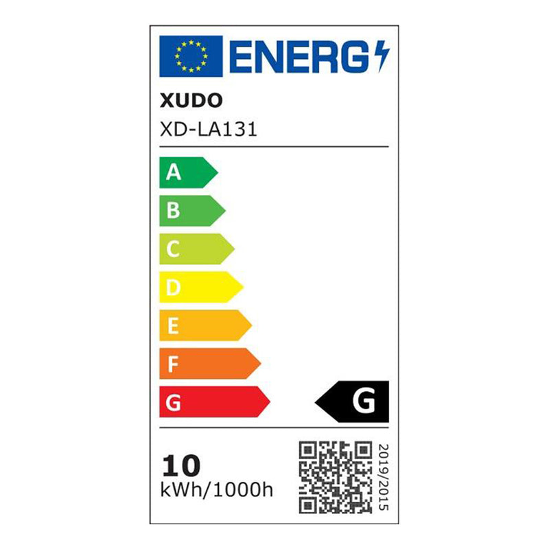 Подова LED лампа 10W 4000K 43 см черна