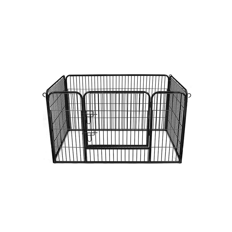 Клетка за кучета, ограда за кучета, дъска за упражнения за домашни любимци, черна FEANDREA