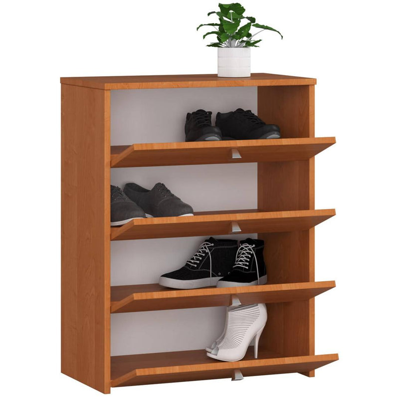 Шкаф за обувки с 4 чекмеджета 60 x 80 x 33 см елша