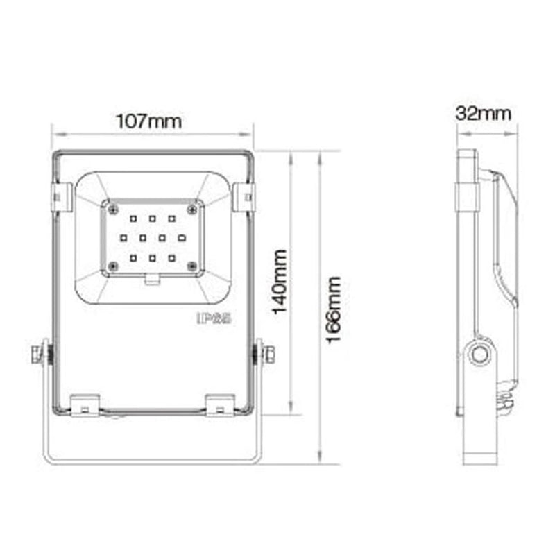 Прожекторна лампа LED RGB - архитектурна лампа 10W RGB+CCT