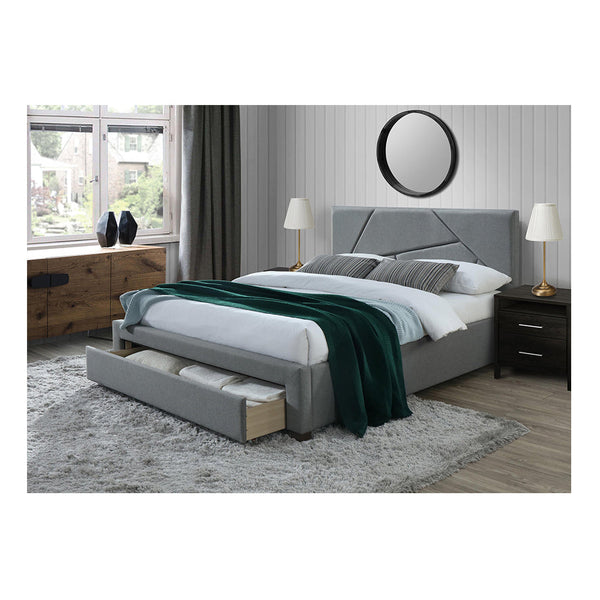 Спално тапицирано легло VALERY сиво 160 х 200 см