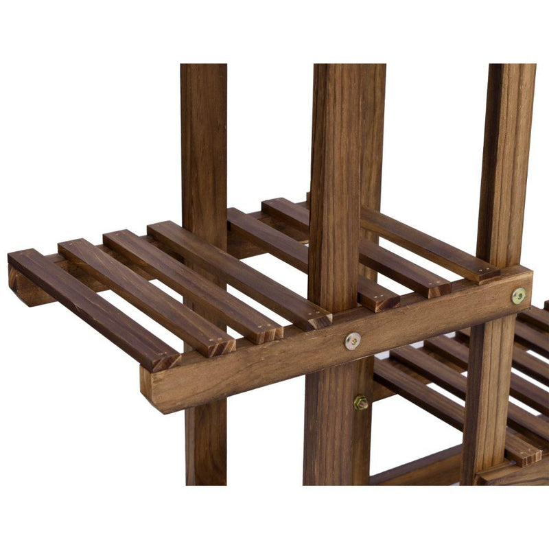Дървена стойка с рафтове за растения Manino