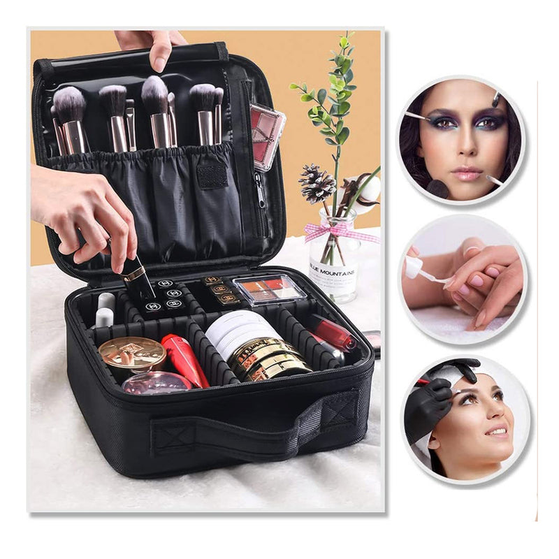 Чанта органайзер за козметика и аксесоари, Polvere, черна