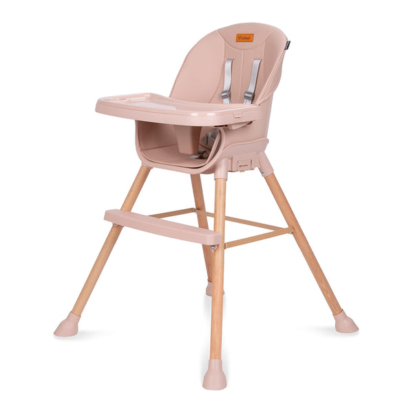 Детско столче за маса 4 в 1 - Eatan Wood розово