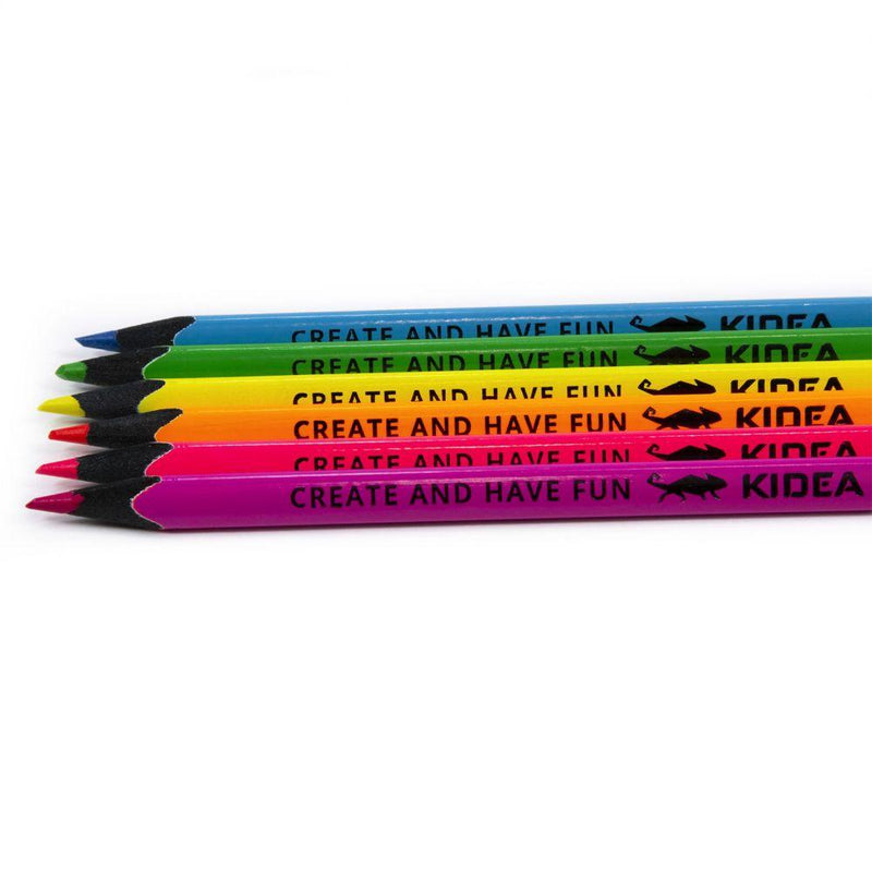 Комплект 6 цветни неонови молива
