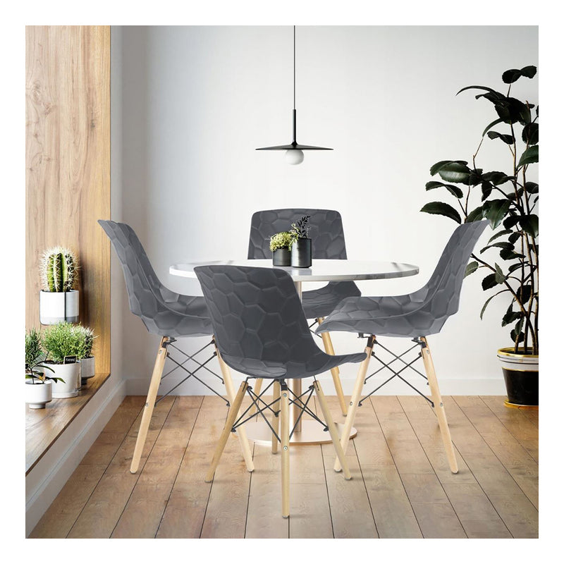 Стол в скандинавски стил dining lars ПП сив/дърво