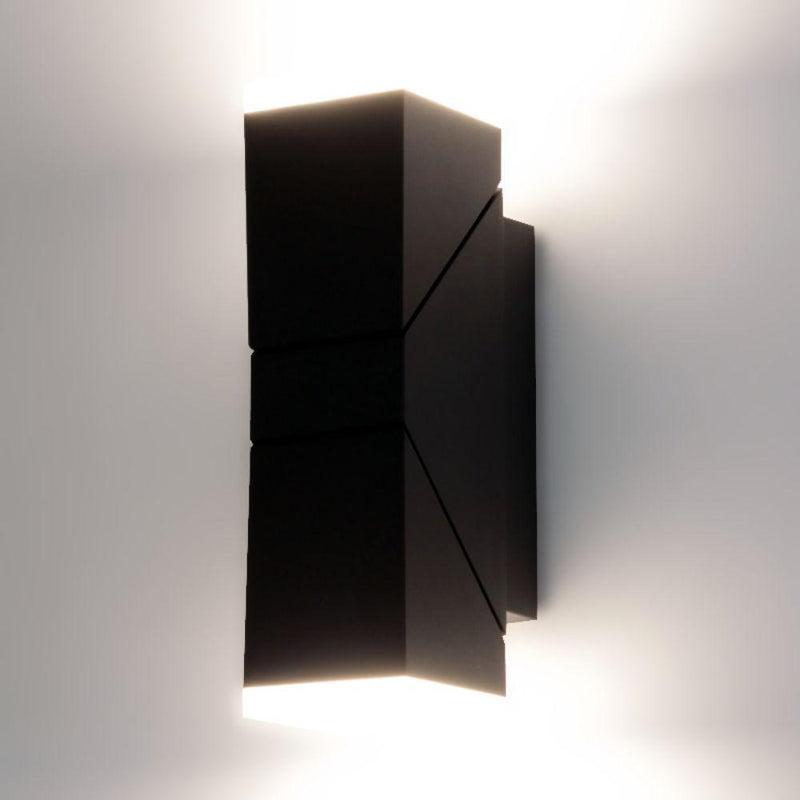 Външно осветително тяло с архитектурна фасада TWINDA LED SMD 13W черен