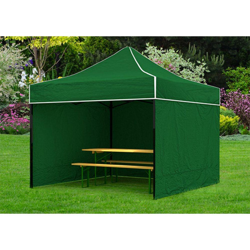 Градинска палатка/павилион с 3 странични стени 2 х 2 м, зелена