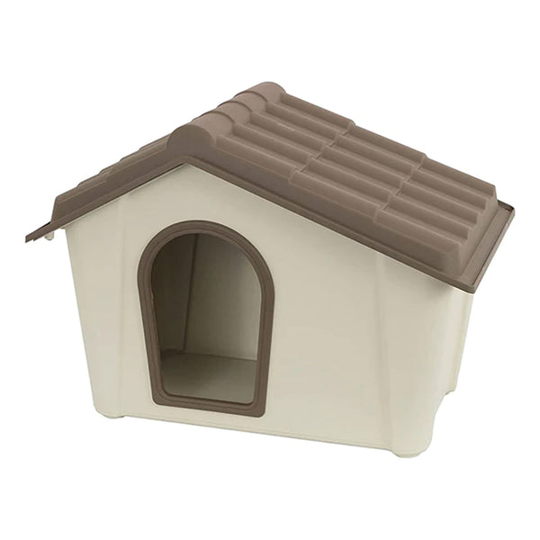 Пластмасова къщичка за малки кучета Artplast - бежова - 573х394х418