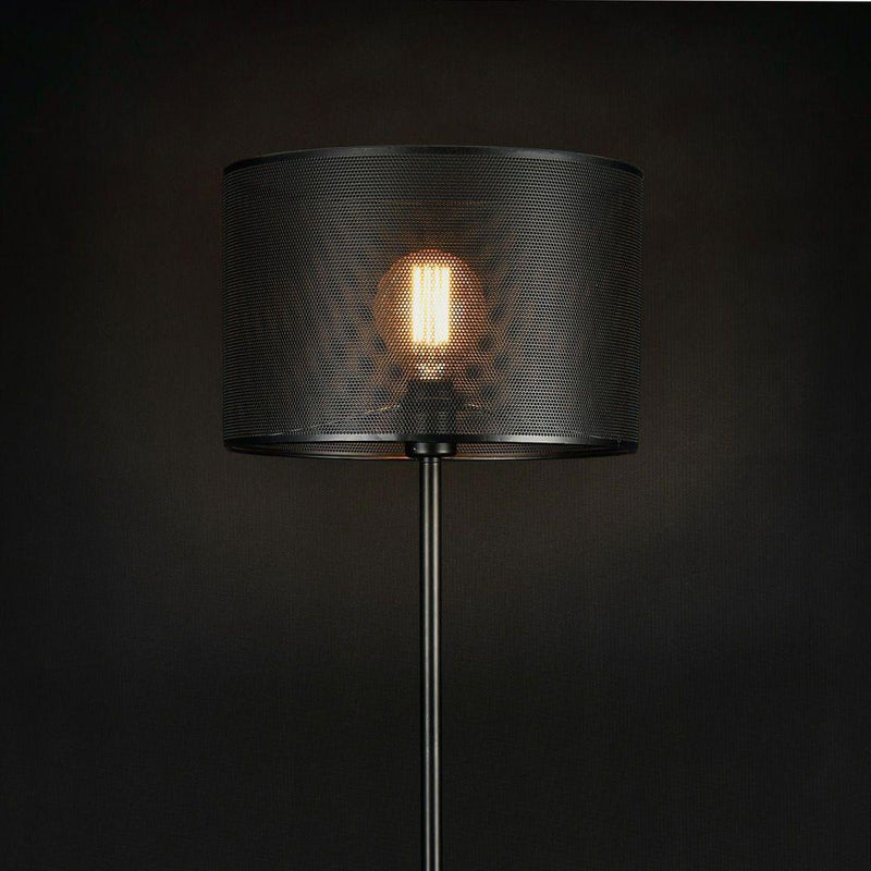 Метална подова лампа Arensburg, черна 153 см