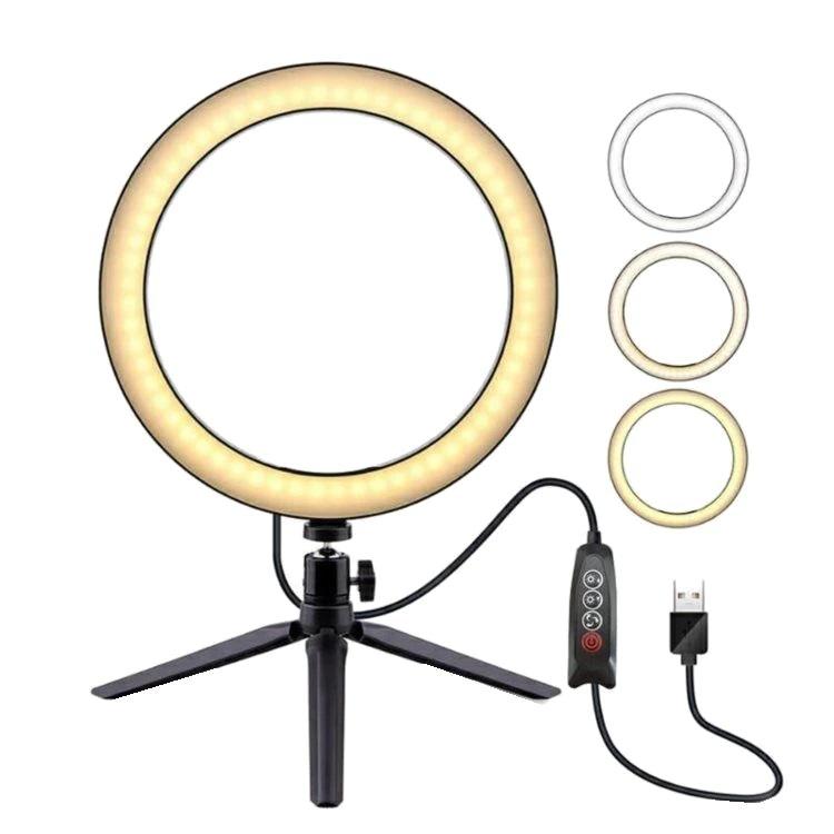 LED кръгла лампа за селфита, диаметър 16 см 20W