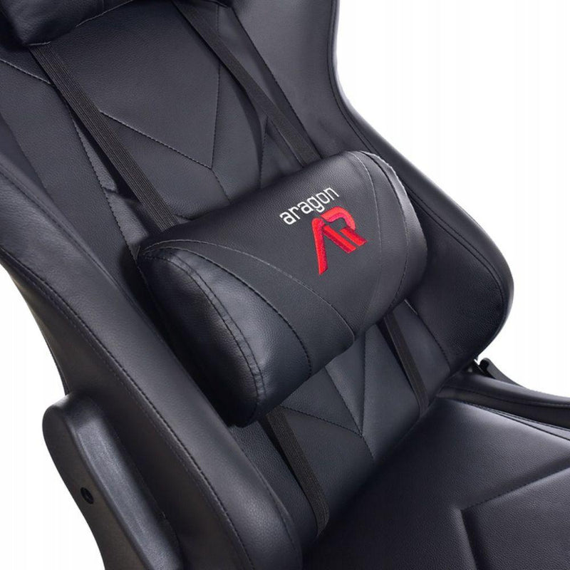 Геймърски стол Aragon черен, с подложка за мишка