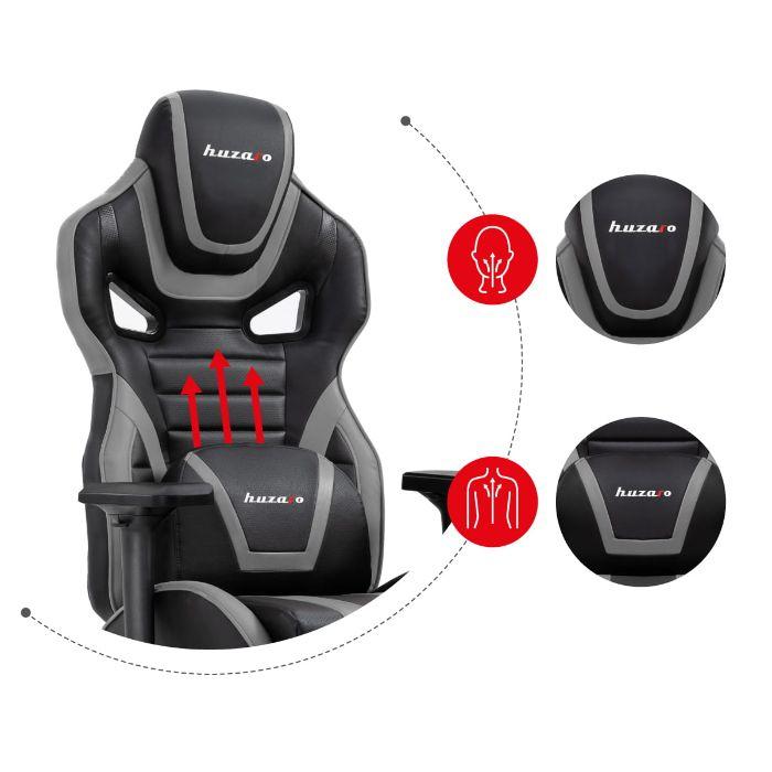 Геймърски стол Huzaro Force 7.5 сив