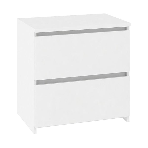 Нощно шкафче CL2 с 2 чекмеджета, бяло 40см