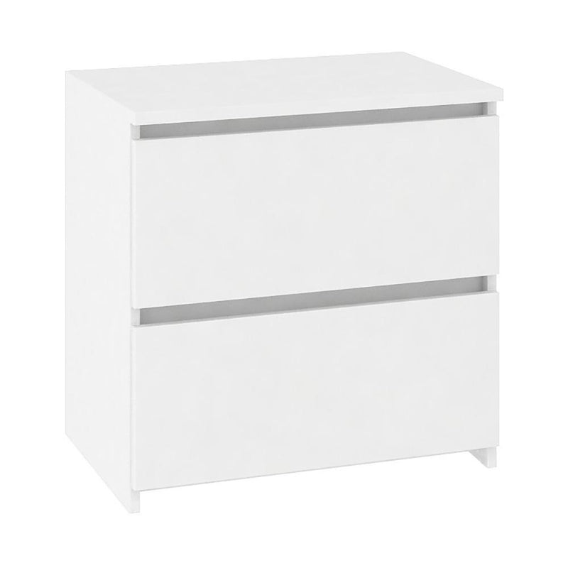 Нощно шкафче CL2 с 2 чекмеджета, бяло 40см